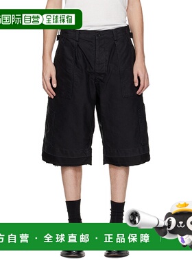 1h可退 潮奢 Maison Margiela 马丁 马吉拉 男士 黑色短裤 S50MU0