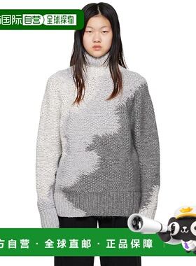 1h可退 潮奢 zegna 杰尼亚 女士 灰色拼接高领衫 UASPF4LUP半高领