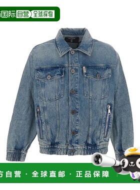 BALMAIN 男士夹克 BH1TC251DD536FF AW2023 蓝色 Denim jacket
