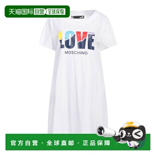 1h可退 潮奢 moschino 爱莫斯奇诺 女士 短款连衣裙夏装