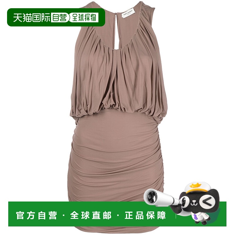 1h可退 潮奢 Saint Laurent 圣罗兰 女士 无袖连衣裙 731056Y5G98