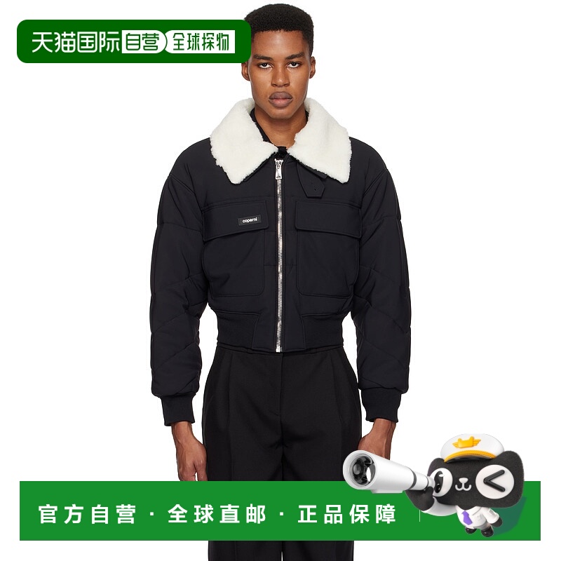 1h可退 潮奢 Coperni 男士 黑色 C+ 飞行员夹克 V19BISF5004MEN