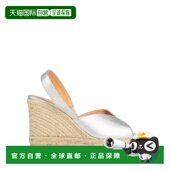 潮奢 metal金属色 CastaÑer 1h可退 女士 帆布面凉鞋 舒适时尚