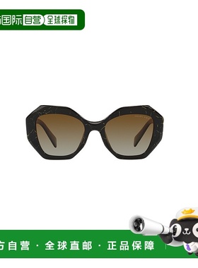 1h可退 PRADA 女士太阳镜 16WSSOLE19D6E1 SS2025 黑色普拉达