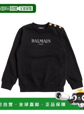 BALMAIN 男童卫衣 BY4P20Z3183930BC SS2026 黑色