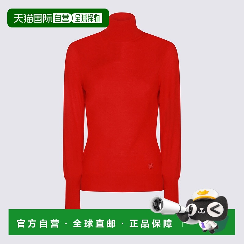 1h可退 GIVENCHY 女士针织衫 BW90SP4ZNX640 AW2024 红色长袖
