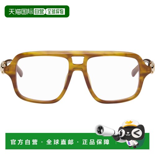 Gucci 古驰 女士 棕色 Navigator Frame 太阳镜 GG2052S012HAVANA