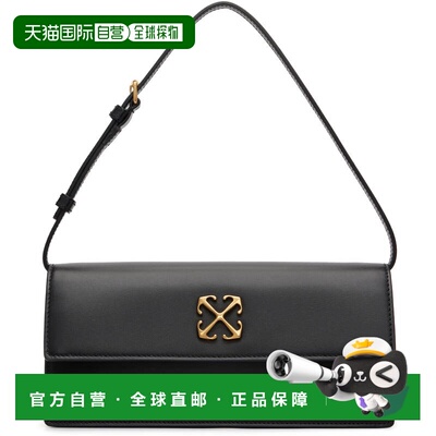 1h可退 潮奢 off-white 女士 黑色 Jitney 1.0 单肩包 OWNN172C99