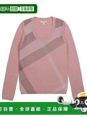 BURBERRY 女士针织毛衣 39327811 SS2021 粉红色 经典圆领套衫