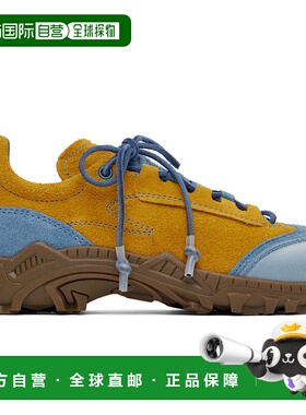 1h可退 潮奢 Our Legacy 女士 蓝色 & 黄褐色 Gabe 运动鞋 A2257G