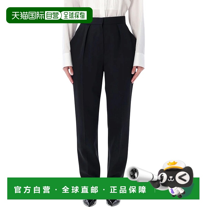 1h可退 BALMAIN 女士休闲裤 25AFF0PN190WC090PA AW2025 黑色