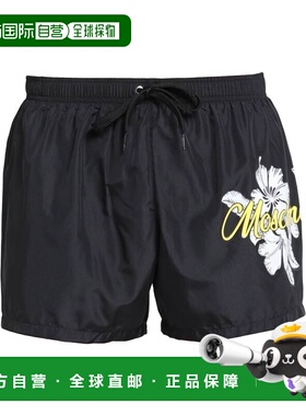 1h可退 潮奢 Moschino 莫斯奇诺 男士 泳裤 black黑色 舒适时尚