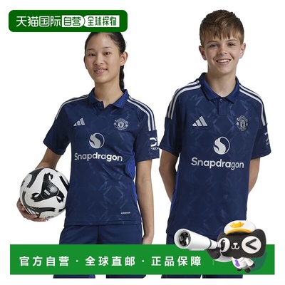 ADIDAS Manchester United 24/25客场青少年短袖T恤 中性