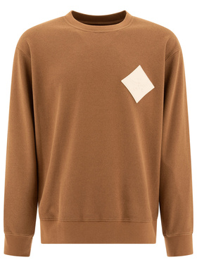 MCM 男士针织衫 MHAESMM06CO AW2024 棕色 Logo Crew Neck Sweats