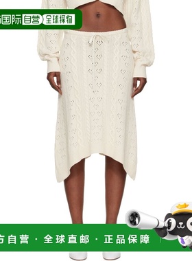 1h可退 潮奢 Danielle Guizio 女士 灰白色 Noah Wool Cable 半身