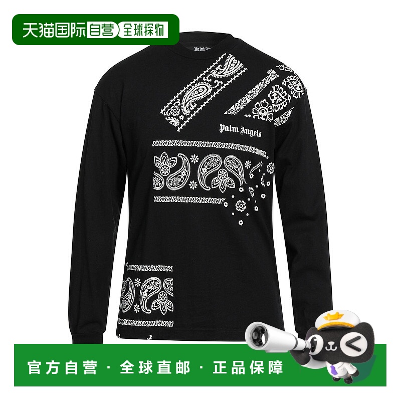 1h可退 潮奢 Palm Angels 棕榈天使 男士 T恤 black黑色 舒适时尚