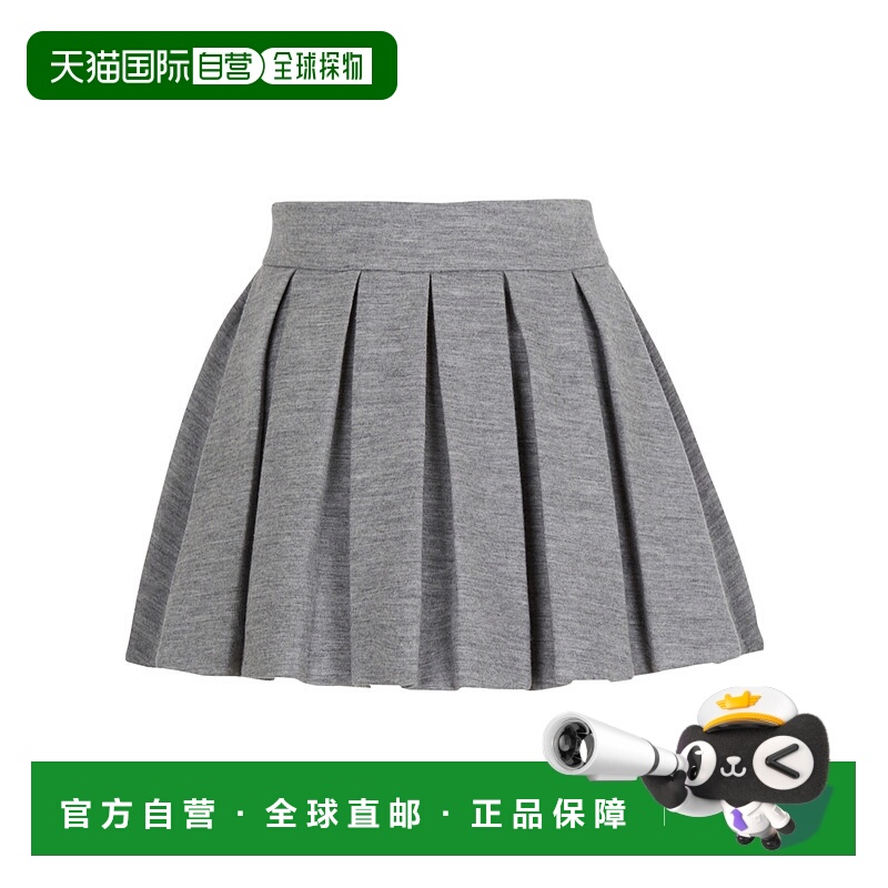 1h可退 BALMAIN 女士半身裙 FF0LBB09JL179AD AW2025 灰色 短款褶