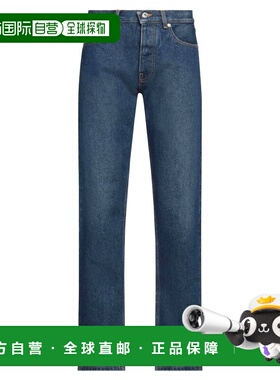 潮奢 off-white 男士 牛仔长裤 blue蓝色 舒适时尚