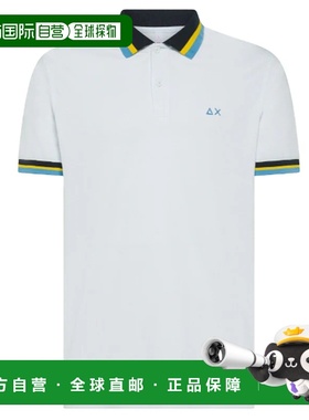 SUN68 男士POLO衫 A35117BIANCO CO 白色 POLO UOMO COLLAR MULTI