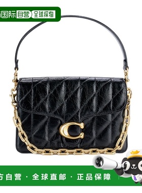 COACH 女士单肩包 CAF55B4BK SS2025 黑色 Chain Tabby单肩包蔻驰