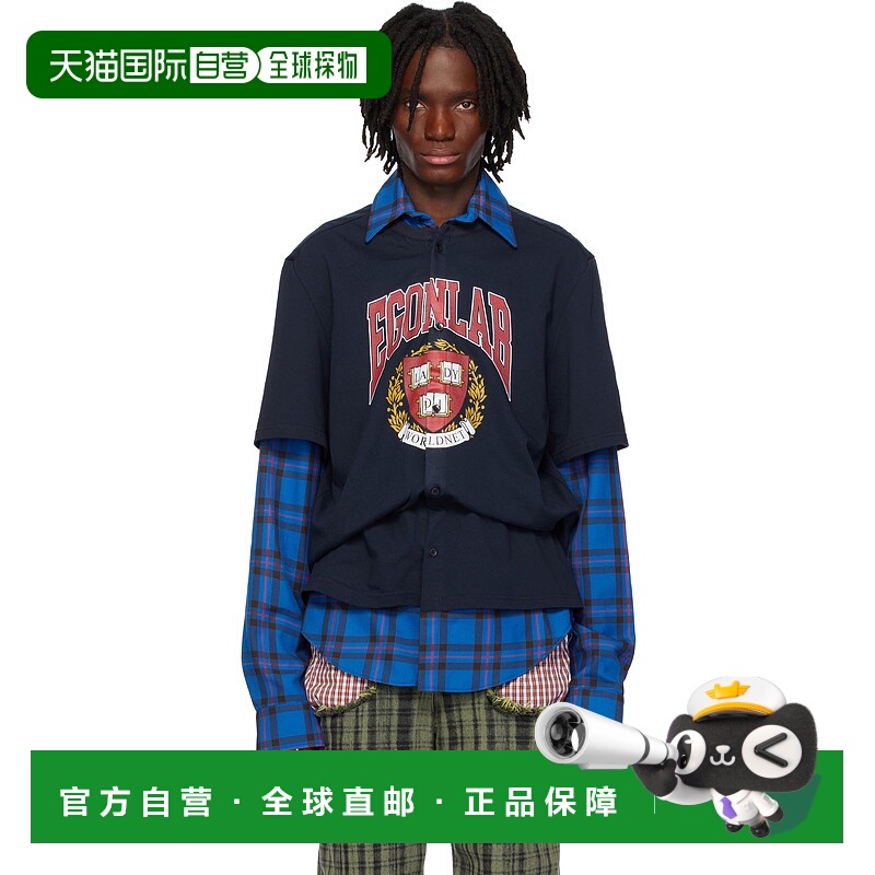 1h可退 潮奢 EGONLAB. 男士 多色 Worldnet 联名 Elliot T-shirt