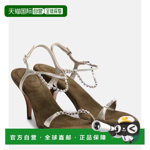 Chloe 蔻依 女士 Zia 精饰金属感皮质凉鞋