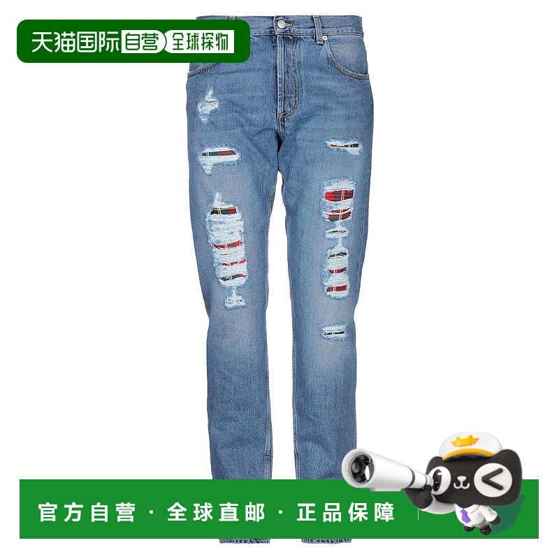 1h可退 潮奢 MCQUEEN 亚历山大 麦昆 男士 牛仔长裤