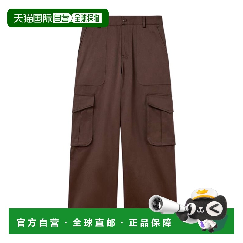 1h可退 KENZO 男士休闲裤 FF55PA2449GF90 SS2025 棕色 棉质工装