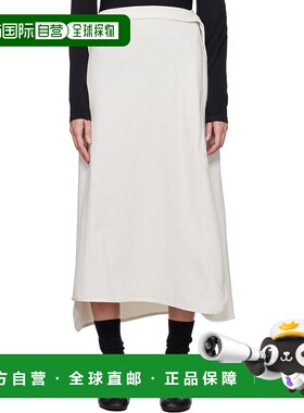 1h可退 潮奢 Y-3 女士 灰白色 Track 半身裙 JE3438a字裙