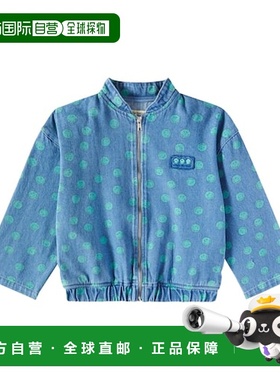 1h可退 潮奢 The New Society 男童 微笑印花牛仔短夹克童装