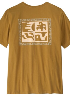 Patagonia 男士户外T恤 2168008BOBCATBROWN CO 橙色
