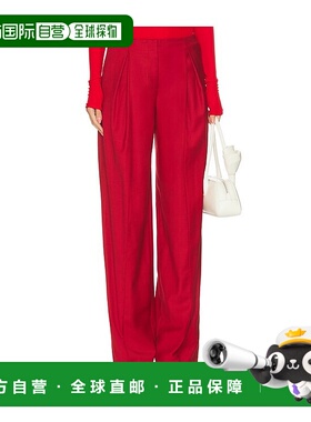 1h可退 潮奢 Blumarine 蓝色情人 女士 斜纹布阔腿长裤 A544P100A