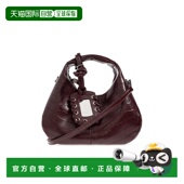 Handbag GANNI made SS2026 酒红色 女士手提包 B207001812520436