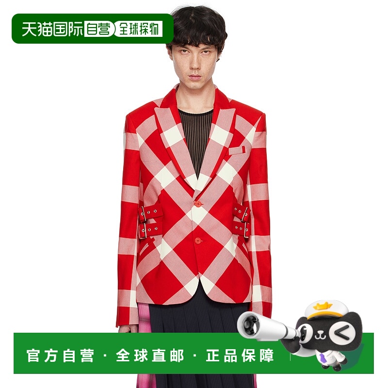 1h可退 潮奢 Charles Jeffrey Loverboy 男士 红色 Glasgow 西装