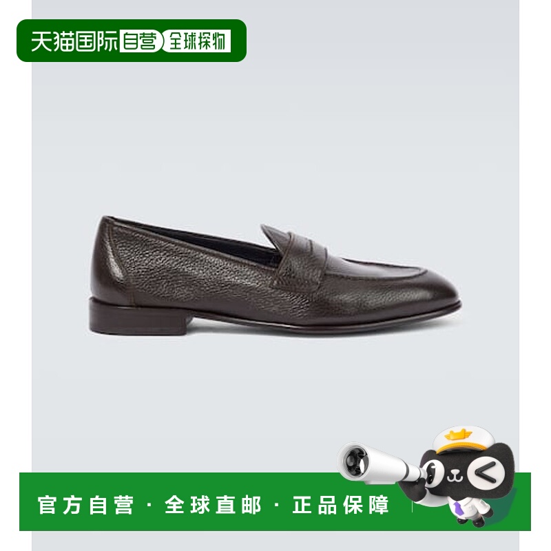 1h可退 潮奢 Brioni 布里奥尼 男士 Appia 木纹皮质乐福鞋男鞋