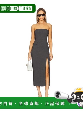 1h可退 潮奢 Bardot 女士 x Nikki 抹胸中长连衣裙 59728DB