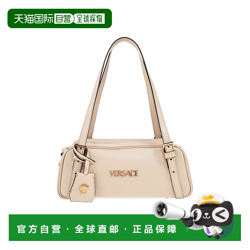 1h可退 潮奢 versace 范思哲 女士 標誌字母拉鍊單肩包 10157921A