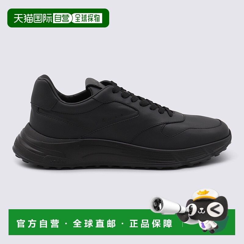 1h可退 HOGAN 男士运动鞋 HXM5630FK610ZL9998 AW2025 黑色