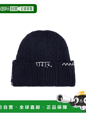 MARNI 男士帽子 CLZC0170Q0UFZ35100B90 AW2025 黑色针织帽