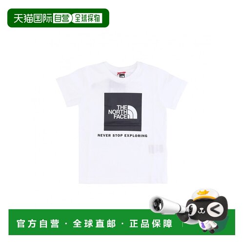 1h可退 THE NORTH FACE 男童T恤 NF0A7X5CKLA91 CO 白色 BOX S/S