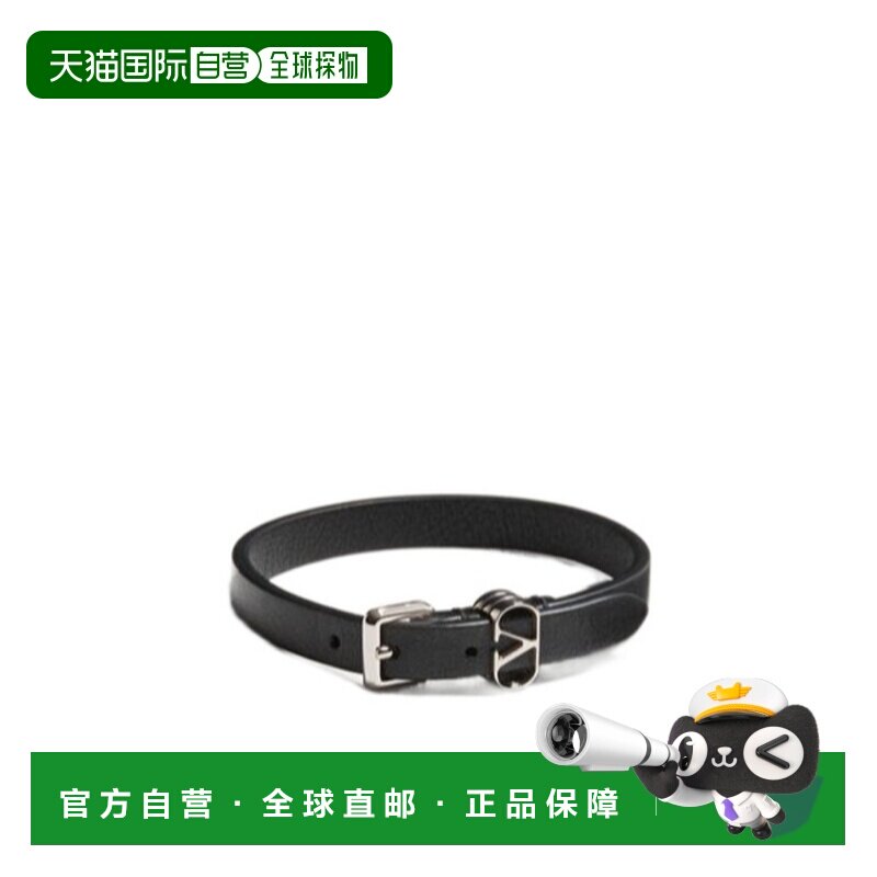 VALENTINO 男士腰带 YJ0AH7FXJ0NO CO 黑色徽标 配饰手镯