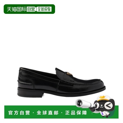 PRADA 男士商务休闲鞋 2DB223055FX000F0002 CO 黑色 徽标乐福鞋