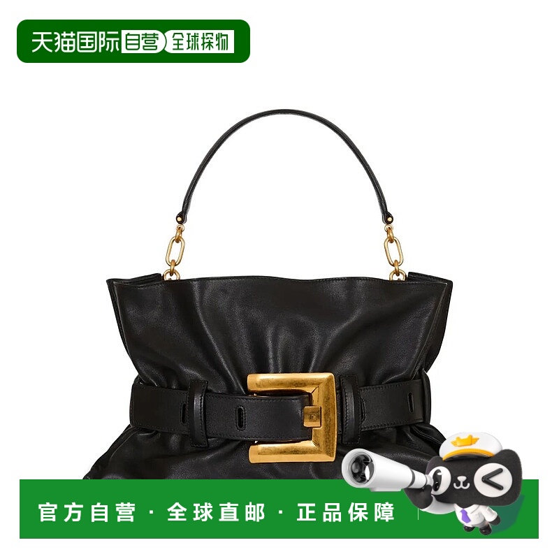 1h可退 BALMAIN 女士单肩包 GN1KK990LSAX0PA SS2026 黑色 中号 A