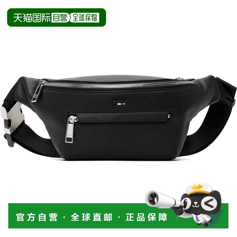 1h可退 潮奢 BOSS 波士 男士 黑色腰包 50523434 black黑色 舒适,箱包皮具/热销女包/男包,男士包袋,淘宝优惠券,粉丝福利购,淘宝优惠卷
