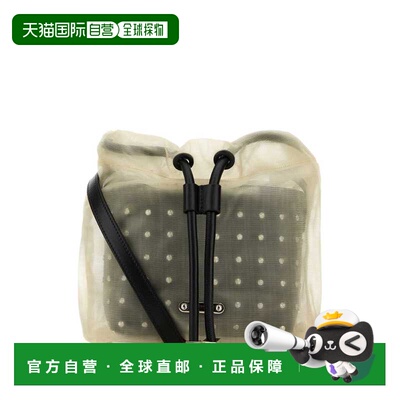 1h可退 潮奢 mcqueen 亚历山大 麦昆 女士 网状薄纱斜挎包 804433