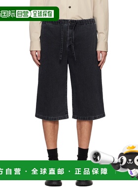 1h可退 潮奢 Rier 男士 黑色 Bermuda 牛仔短裤 DNM22DNMDENIMWAS