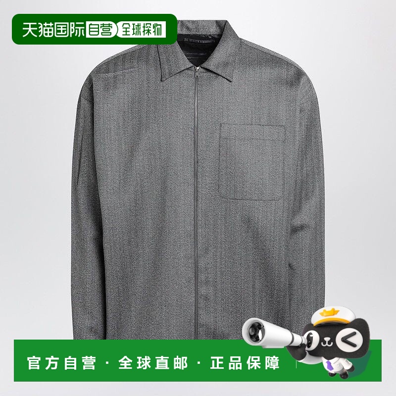 1h可退 PRADA 男士衬衫 SC824OOO15O1F0031 AW2025 灰色