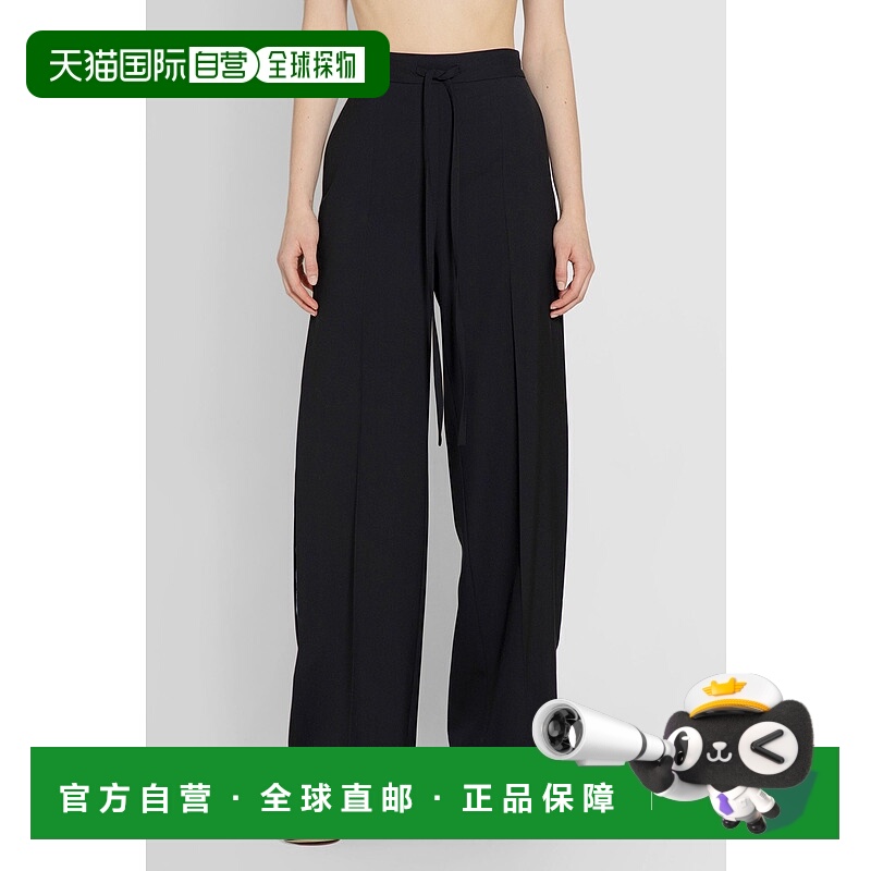 1h可退 LOEWE 女士休闲裤 S359Y04XB85120 AW2023 黑色 抽绳休闲