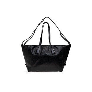 黑色 BALMAIN AW2025 FN1FI016LBFO0PA 亮面托特包 女士手提包