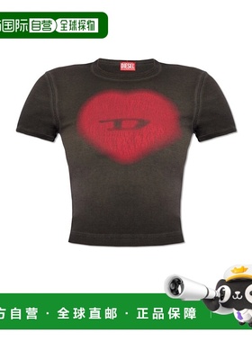 DIESEL 女士T恤 TELEA128360SQAD9XX CO 灰色 ‘T-ELE’ T-shirt